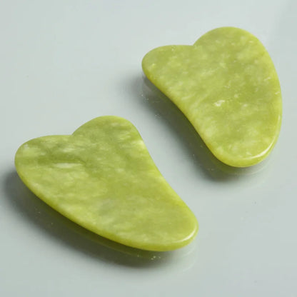 Gua Sha Facial de Jade – Masajeador Lifting, Drenaje Linfático y Cuidado de la Piel
