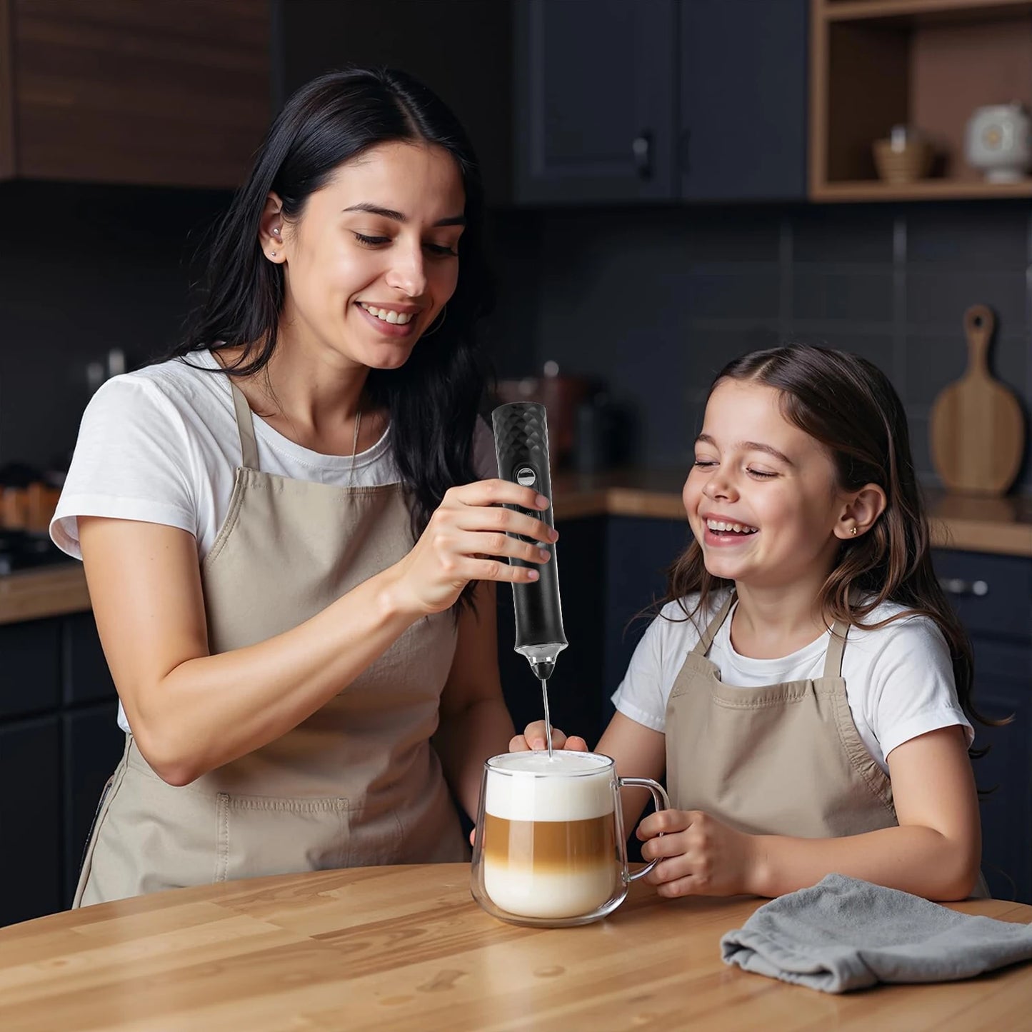 Varilla Espumadora de Leche Recargable para Café con Leche – Mezclador Eléctrico Portátil