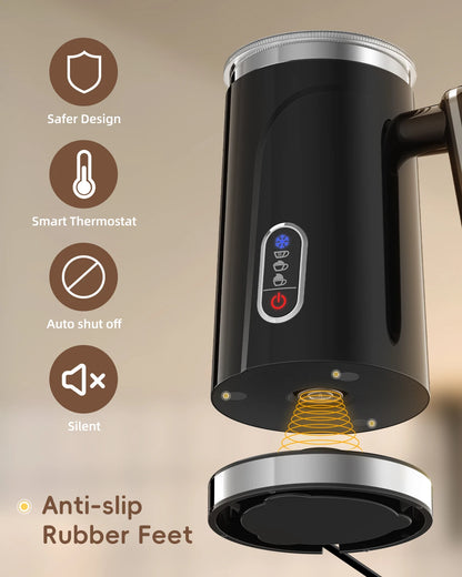 Espumador de Leche Automático BioloMix 4 en 1 – Frío, Caliente y Chocolate