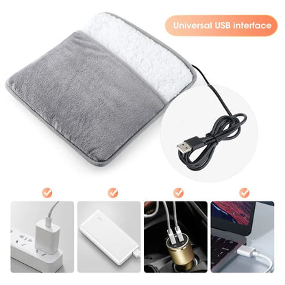 Almohadilla Calefactora Eléctrica para Pies USB Lavable – Suave y Cálida para Mejorar el Sueño