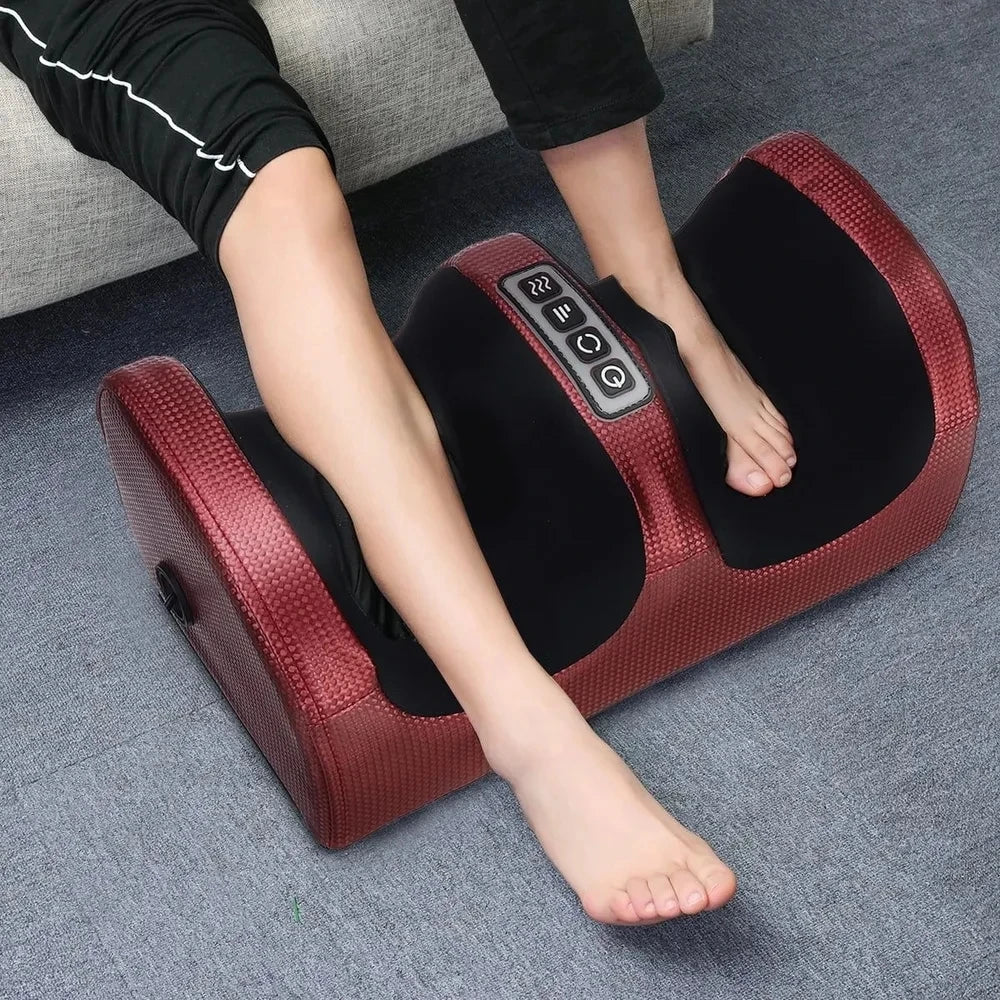 Masajeador Eléctrico para Pies Shiatsu con Amasado Profundo, Calor, Rodillos y Vibración para Alivio de Fatiga Muscular