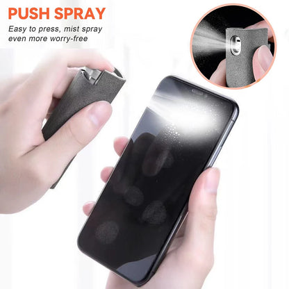 Limpiador de Pantalla 2 en 1 con Spray Portátil y Paño de Microfibra para Móvil, Tablet y Vidrio - AILEHKUO