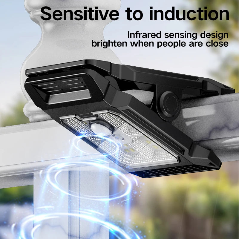 Lámpara Solar para Patio con Sensor de Movimiento – Luz Exterior Multifuncional para Jardín y Césped