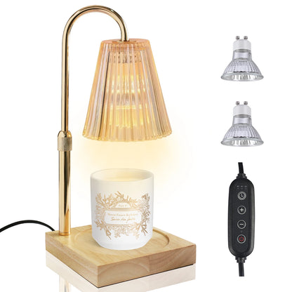 Calentador de Velas con Timer y Regulador – Altura Ajustable para Aromaterapia