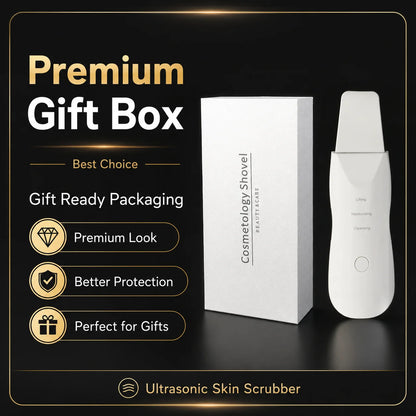 Limpiador Facial Ultrasónico con Iones y Microcorriente EMS – Limpieza Profunda de Poros