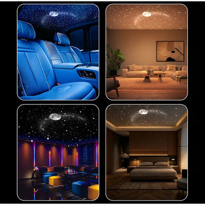 Proyector USB Cielo Estrellado 360° – Lámpara Galaxy Ambiente para Auto y Dormitorio
