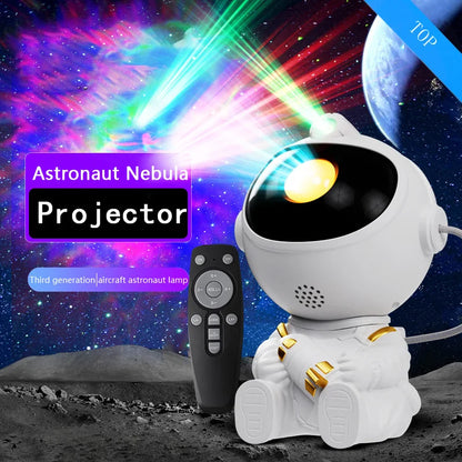 Proyector LED Galaxia Astronauta – Luz Nocturna Cielo Estrellado para Niños y Decoración
