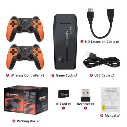 Consola Retro M9 – 4K, 30000 Juegos, 64GB, Doble Control Inalámbrico 2.4G, Compatible con PS1/GBA