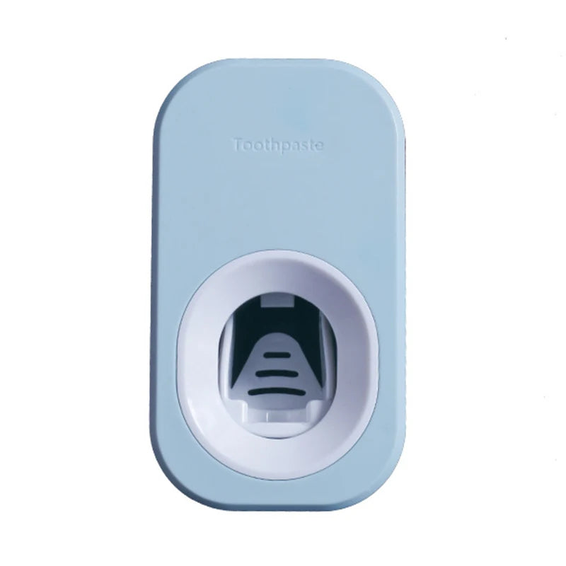 Dispensador Automático de Pasta Dental con Portacepillos – Soporte de Pared para Baño