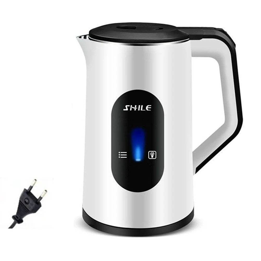 Jarra Eléctrica de Acero Inoxidable de 2.2L con Pantalla Digital, Apagado Automático y Hervido Rápido de 1500W