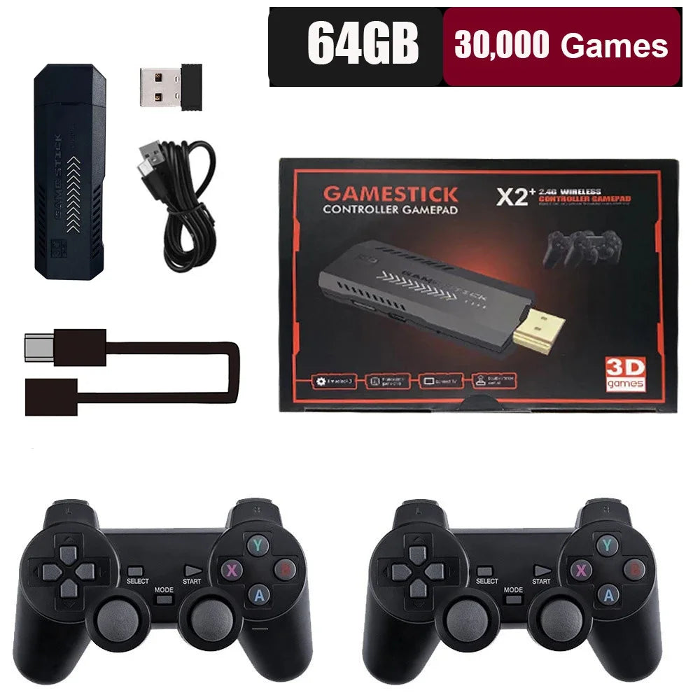 Consola Portátil X2 Plus – Pantalla 4K Ultra HD, 40000+ Juegos Retro, 128G, HDMI Inalámbrico, 50+ Emuladores