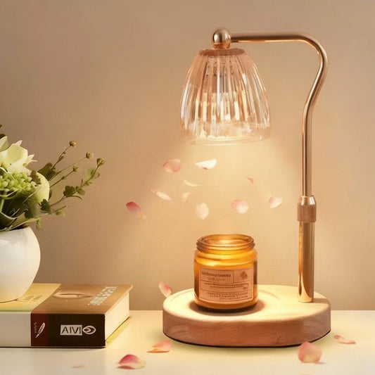 Lámpara Calentadora de Velas Aromaterapia 220V 50W – Luz Regulable para Café y Hogar
