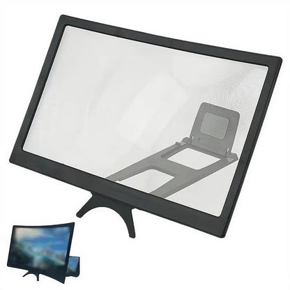 Lupa de Pantalla Curva para Móvil 12 Pulgadas HD – Amplificador Plegable y Portátil con Protección Visual