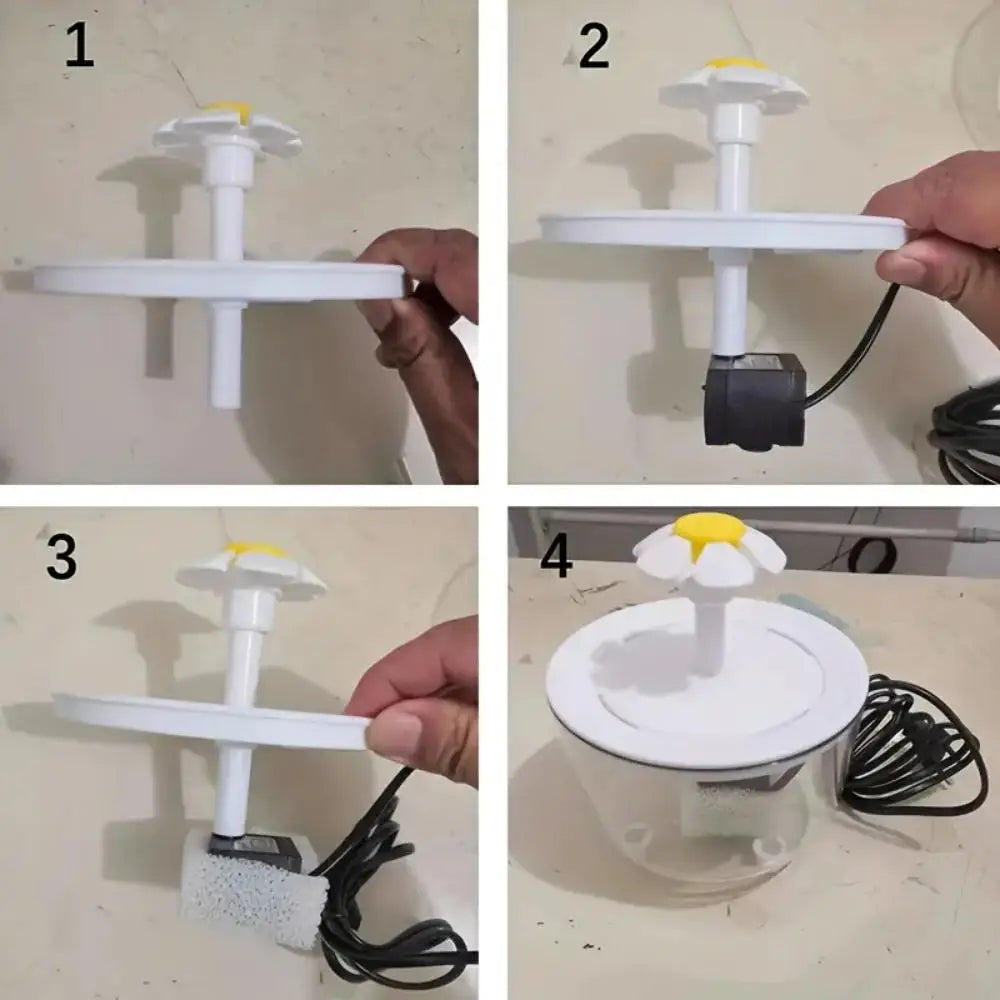 Fuente de Agua Automática para Mascotas con Filtro USB 1200ml – Silenciosa para Gatos y Perros
