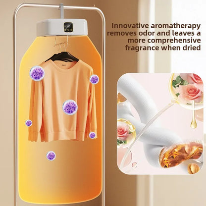 Secadora de Ropa Portátil Mini con Secado 360° de Aire Caliente, Plegable para Ropa Interior y Calcetines