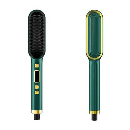 Cepillo Alisador Inteligente con Pantalla LCD – 31 Niveles, Cerámica y Control de Temperatura