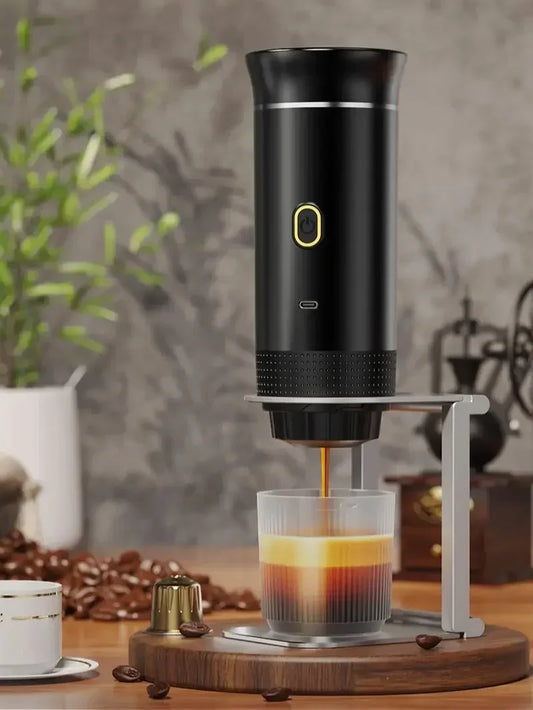Cafetera Espresso Portátil Inalámbrica 3 en 1 para Cápsulas y Café Molido | Ideal para Auto, Hogar y Camping