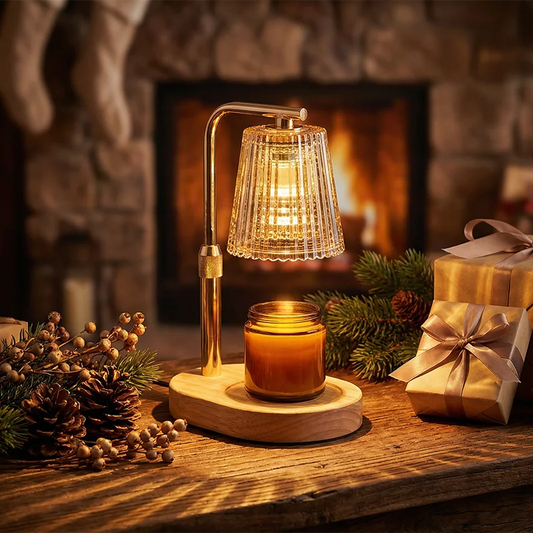 Calentador de Velas 50W con Timer y Regulador – Vidrio para Decoración de Dormitorio