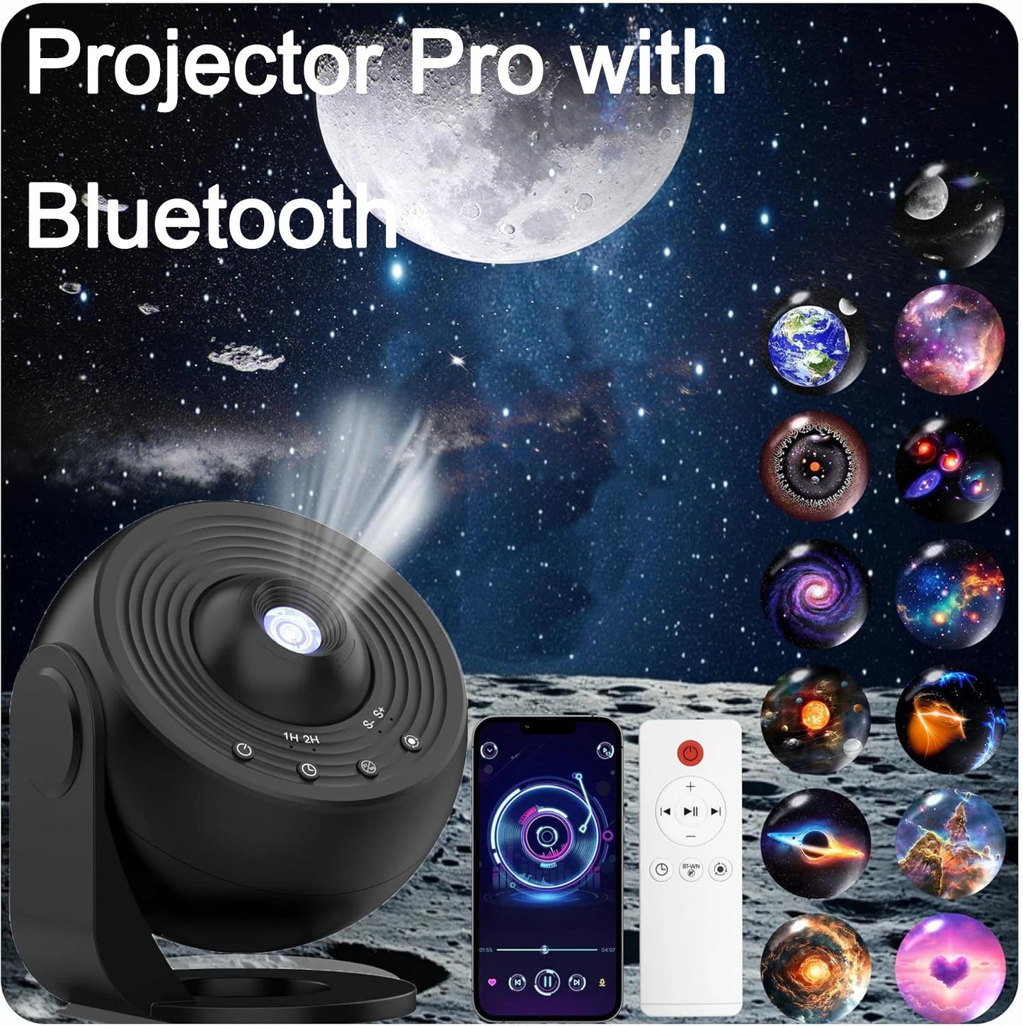 Proyector Planetario Pro 360° – Lámpara Galaxy para Niños, Bodas y San Valentín