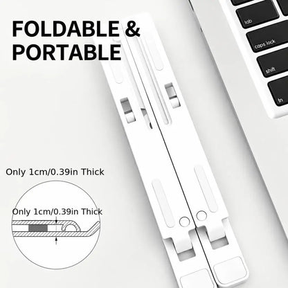 Soporte Plegable para Laptop con Ventilación y Múltiples Ángulos