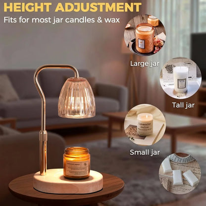 Calentador de Velas con Timer y Regulador – Ambiente Acogedor, Ideal como Regalo de Navidad