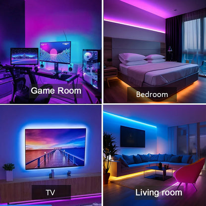 Tira LED RGB con Sincronización Musical y Control por APP – Decoración Hogar y TV