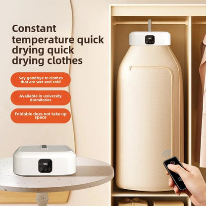 Secadora de Ropa Portátil Mini con Secado 360° de Aire Caliente, Plegable para Ropa Interior y Calcetines