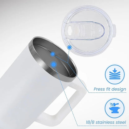 Vaso Térmico 1200 ml de Acero Inoxidable – Mantiene Bebidas Frías y Calientes por Más Tiempo