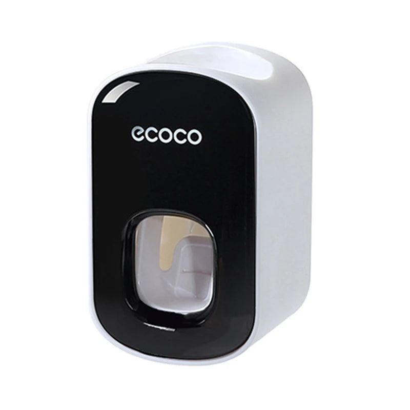 Dispensador Automático de Pasta Dental con Portacepillos – Soporte de Pared para Baño