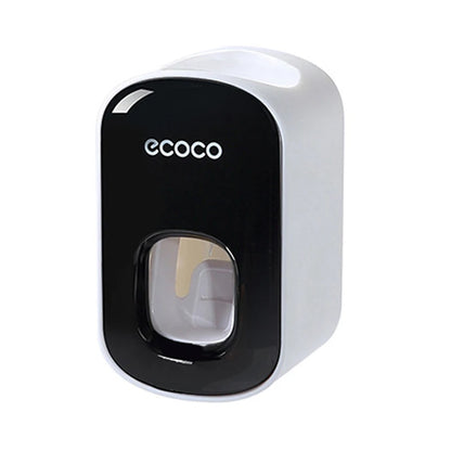 Dispensador Automático de Pasta Dental con Portacepillos – Soporte de Pared para Baño
