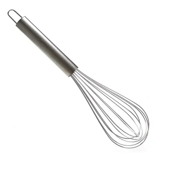 Batidor Manual de Acero Inoxidable 10" – Ideal para Huevos, Cremas, Salsas y Repostería