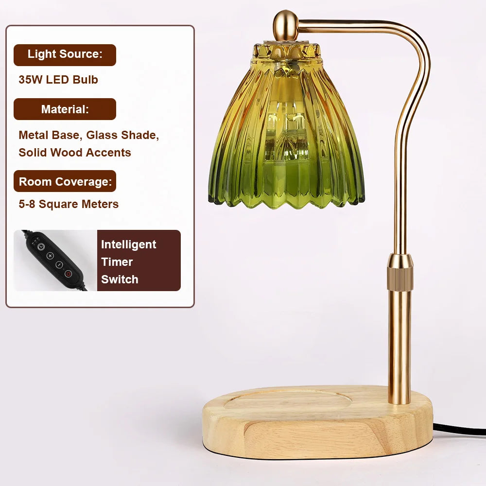 Calentador de Velas Eléctrico – Altura Ajustable y Regulable para Decoración del Hogar