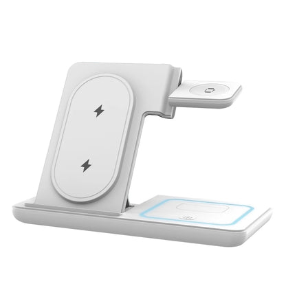 Cargador Inalámbrico 3 en 1 Plegable LED – Samsung Galaxy S25, Galaxy Watch y Buds Pro