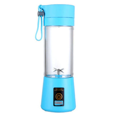 Licuadora Portátil Recargable por USB de 380 ml con 6 Cuchillas para Jugos, Batidos y Smoothies