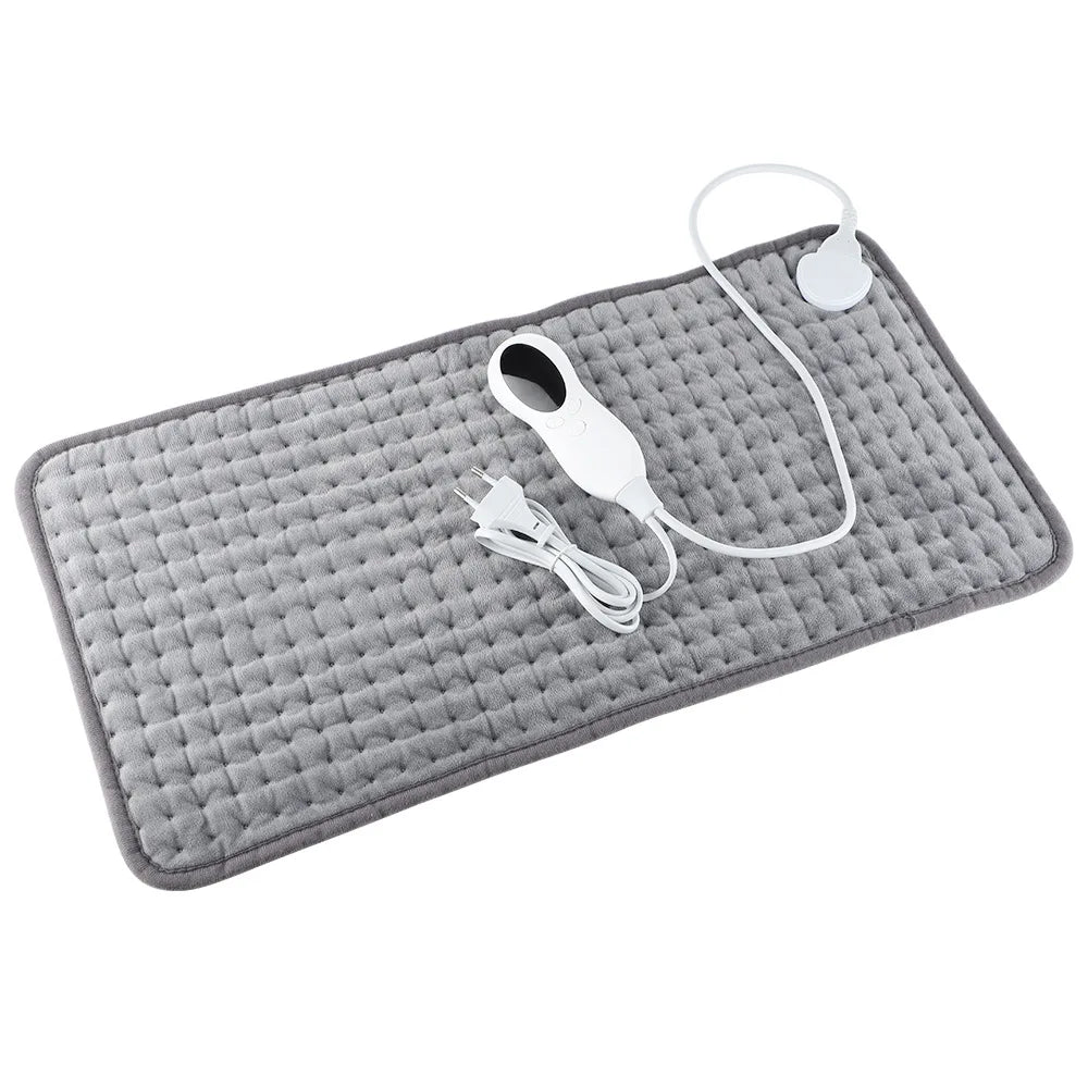 Manta Eléctrica Calefaccionada 220V con Sábana Térmica 60x30cm – Alivio para Espalda y Abdomen