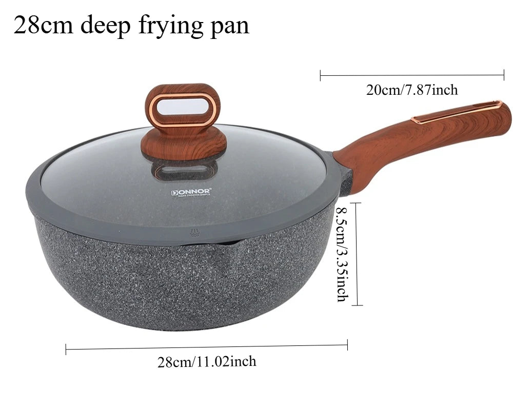 Set de Ollas y Sartenes Antiadherentes de Cerámica DONNOR – Cocina Fácil y Profesional