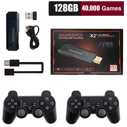 Consola Portátil X2 Plus – Pantalla 4K Ultra HD, 40000+ Juegos Retro, 128G, HDMI Inalámbrico, 50+ Emuladores