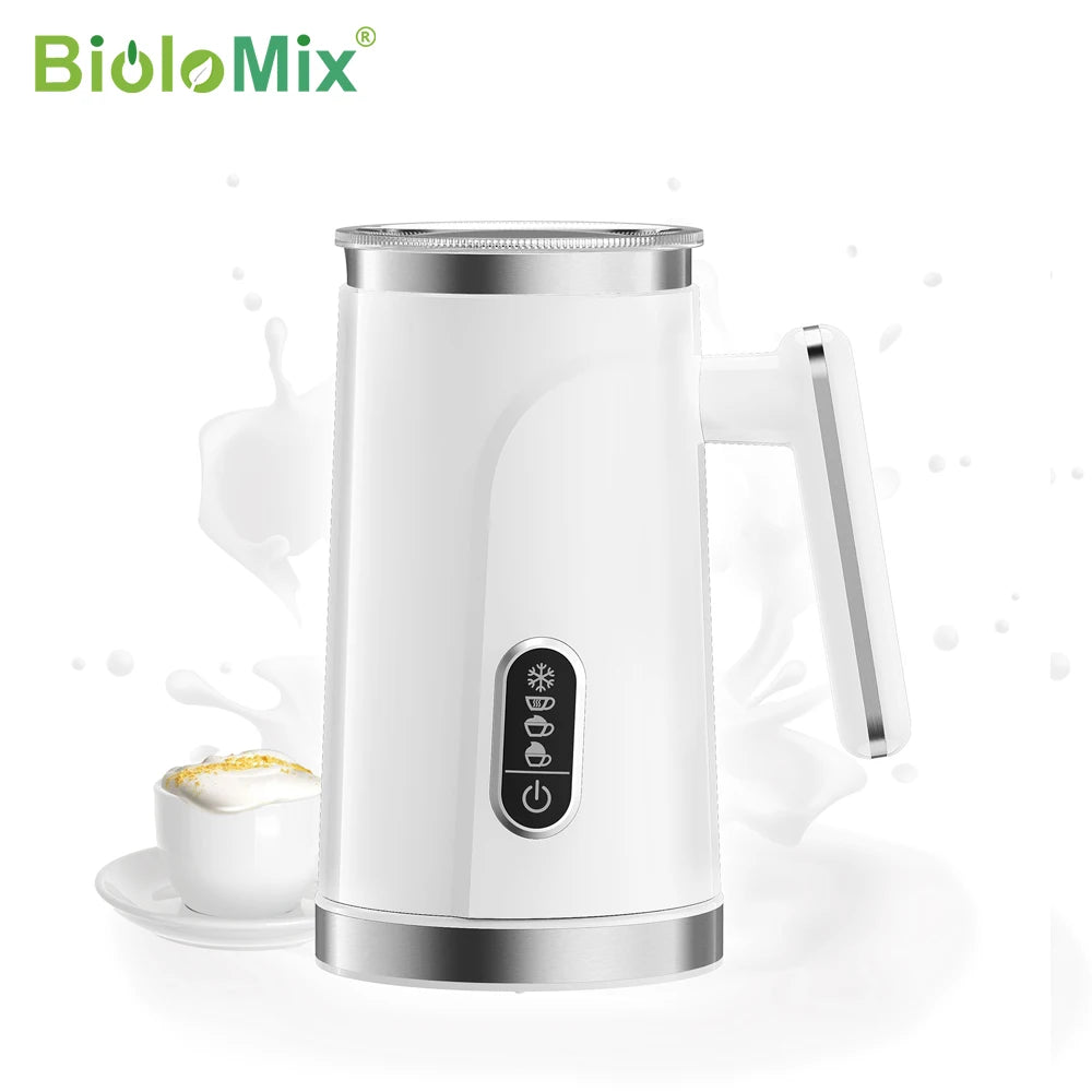Espumador de Leche Automático BioloMix 4 en 1 – Frío, Caliente y Chocolate