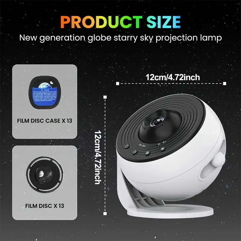 Proyector Planetario Pro 360° – Lámpara Galaxy para Niños, Bodas y San Valentín