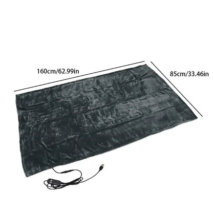 Manta Eléctrica USB 140x80cm con 5 Niveles de Calor – Portátil para Sofá, Cama, Auto y Camping