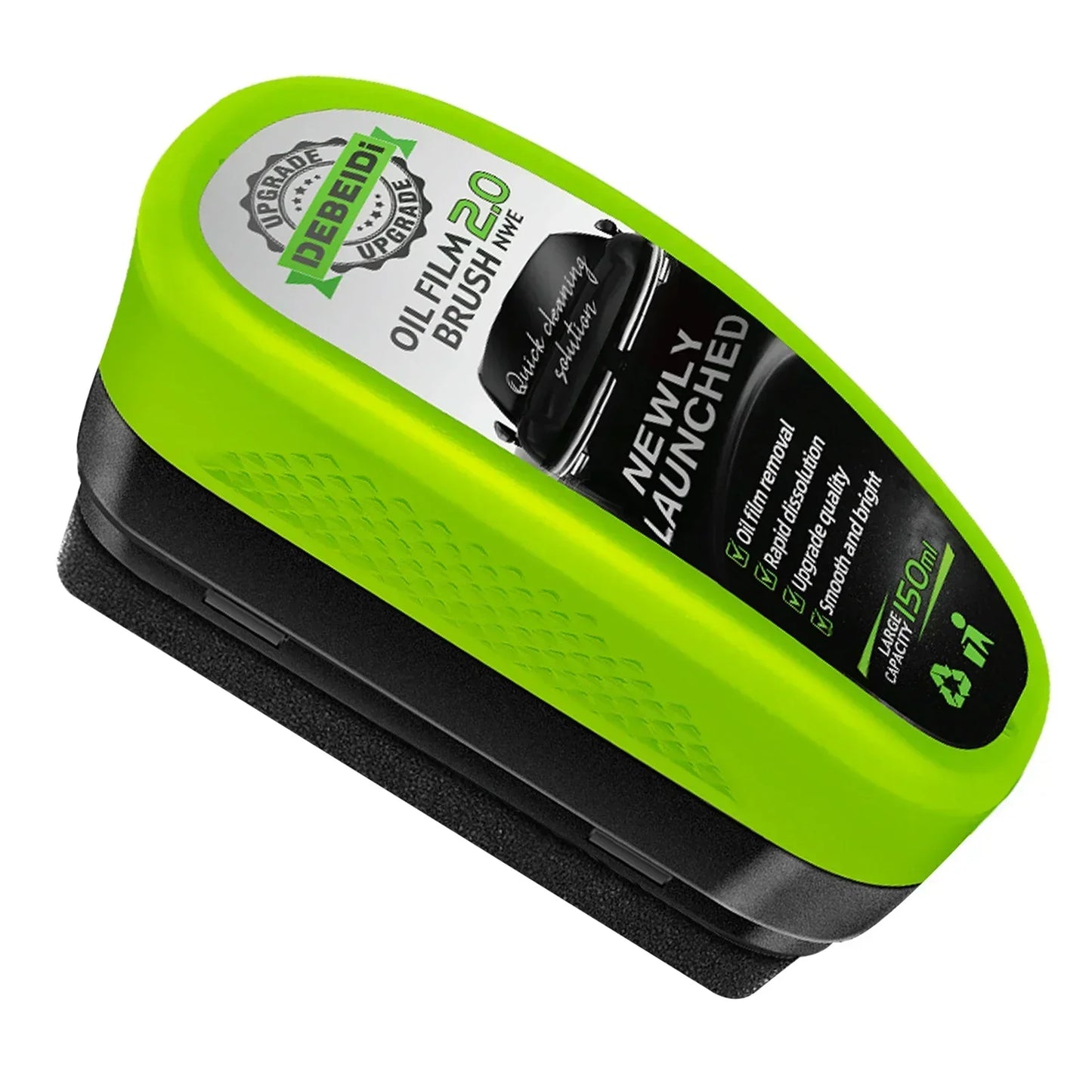 Cepillo Limpiador de Película de Aceite para Autos, Removedor de Película de Aceite 150ml para Vidrios, Cepillo para Parabrisas y Cuidado del Auto