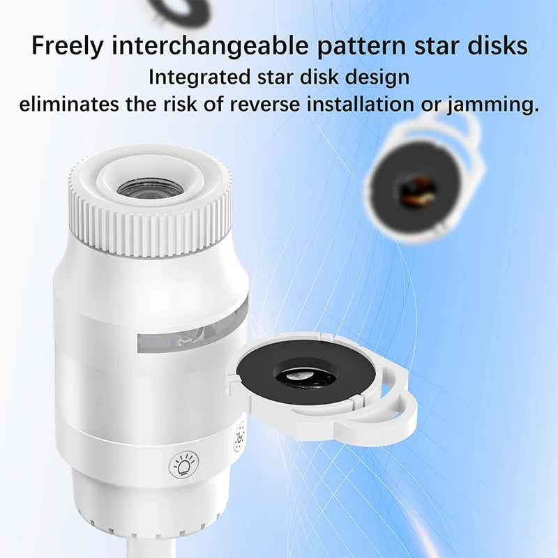 Proyector Cielo Estrellado USB HD – Enfoque Ajustable para Auto y Dormitorio