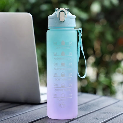 Botella Deportiva de 700 ml con Sorbete y Marcador de Medidas | Diseño Degradado Frosted