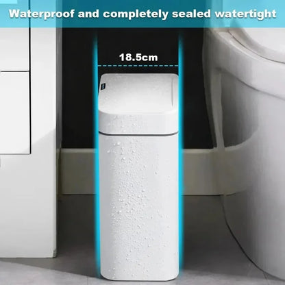 Cesto de Basura Inteligente 15L con Sensor Automático y Bolsa Automática – Estrecho para Baño
