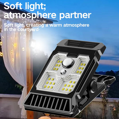 Lámpara Solar para Patio con Sensor de Movimiento – Luz Exterior Multifuncional para Jardín y Césped