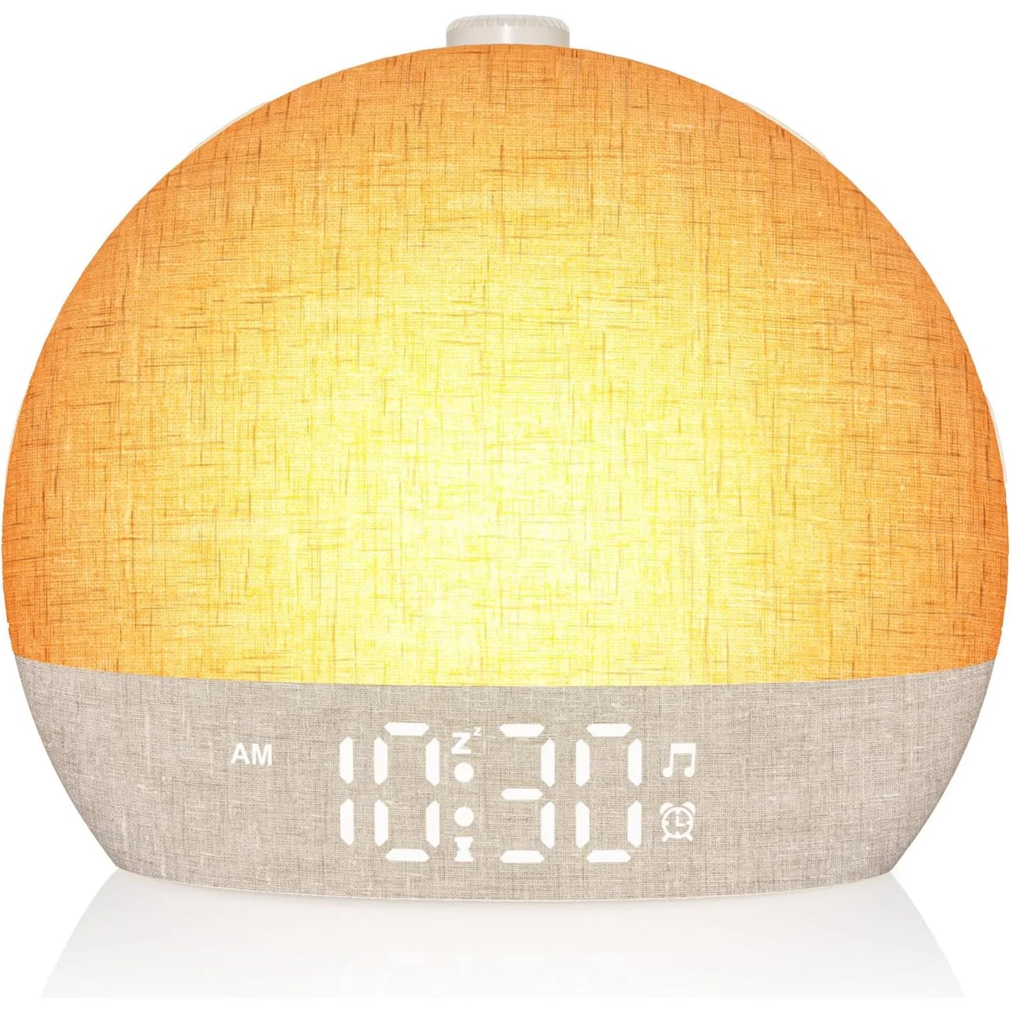 Reloj Despertador Simulador de Amanecer con 30 Sonidos, Luz RGB Regulable y Ayuda para Dormir