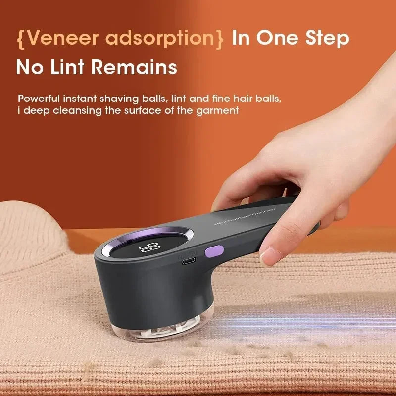 Quitapelusas Eléctrico Recargable USB con Pantalla LED | Removedor de Pelusas para Ropa y Telas