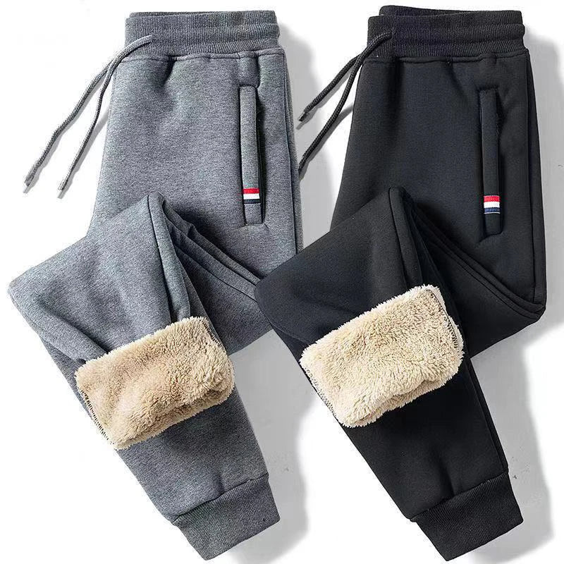 Pantalón de Jogging Forrado para Hombre – Polar Grueso, Estilo Casual Invierno