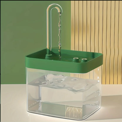 Dispensador de Agua Circulante 1.5L para Gatos y Perros – Fuente con Flujo Vivo y Bol de Alimentación