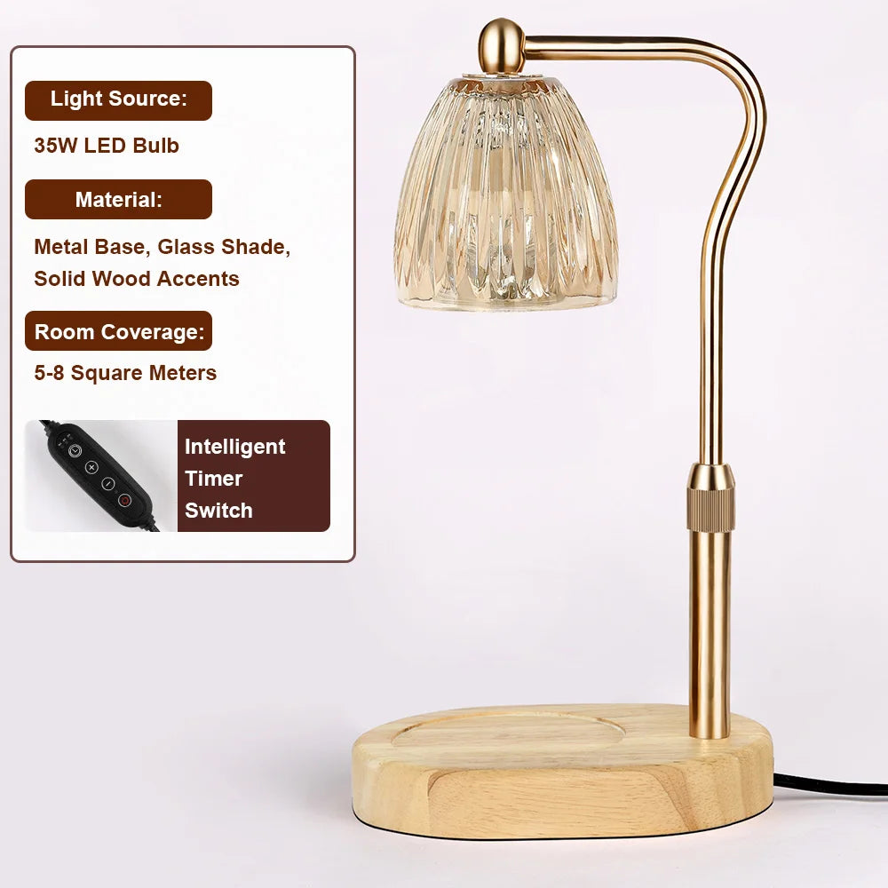 Calentador de Velas con Timer y Regulador – Ambiente Acogedor, Ideal como Regalo de Navidad